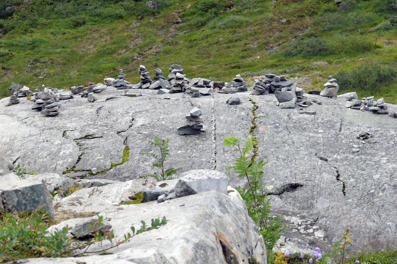 Домики для троллей в окрестностях дороги и ущелья троллей, Норвегия